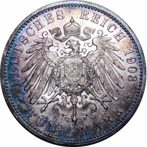 Germany, Saxony-Altenburg, Ernest, 5 marks 1903 A, Berlin