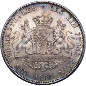 Germany, Bavaria, Maximilian II Joseph, Thaler 1860, Munich