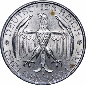 Niemcy, Republika Weimarska, 3 marki 1929, Berlin