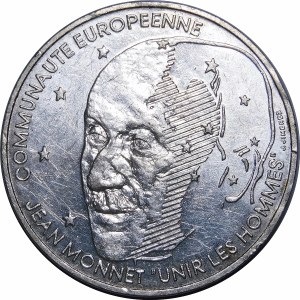 Francúzsko, 100 frankov 1992, Pessac, Jean Monnet