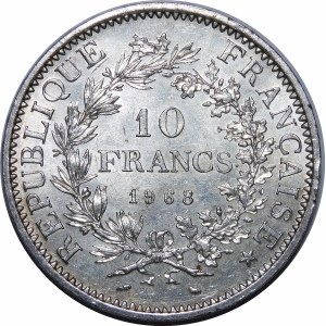 Francja, 10 franków 1968, Paryż