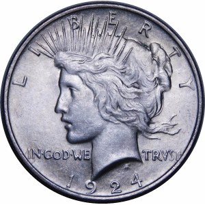 USA, $1 1924, Peace Dollar