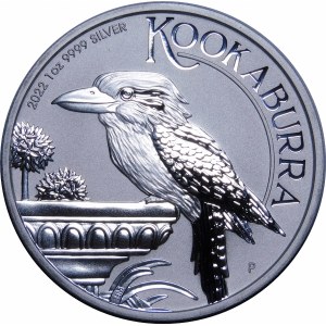 Austrália, 1 2022 USD, kookaburra