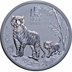Australia, 2 dolary 2022, tygrys z dzieckiem