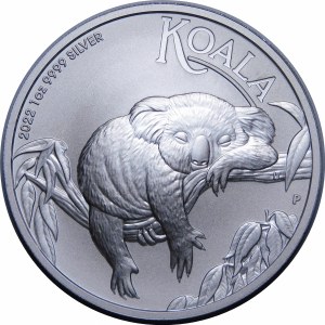 Austrália, 1 2022 USD, koala