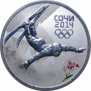 Rosja, 3 ruble 2014, XXII Zimowe Igrzyska Olimpijskie, Soczi 2014 - freestyle