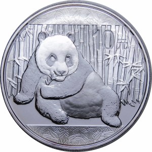 Chiny, 10 yuanów 2015, panda