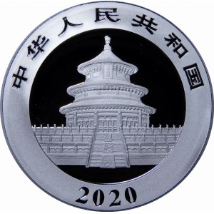 Chiny, 10 yuanów 2020, panda