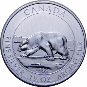 Kanada, 8 dolarów 2013, Niedźwiedź polarny