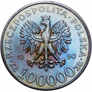 100000 złotych 1990 Solidarność Typ A