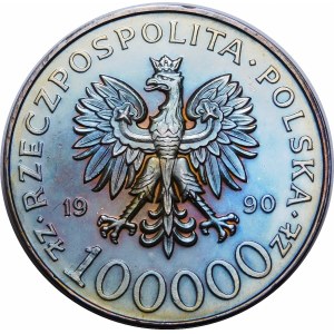 100000 PLN 1990 Solidarität Typ A