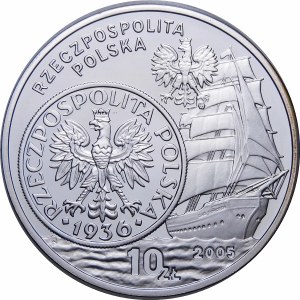 10 złotych 2005 - Dzieje Złotego Żaglowiec