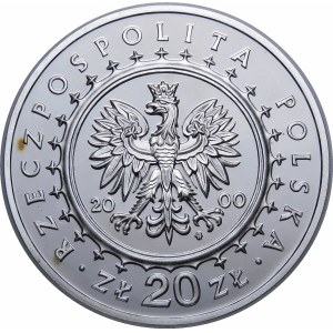 20 zlotých 2000 Palác Wilanów