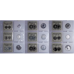 SADA - Repliky mincí IIRP proof - sada 18 kusov