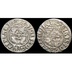 Zygmunt III Waza, Półtorak 1622, Bydgoszcz - korony - zestaw (szt. 2)