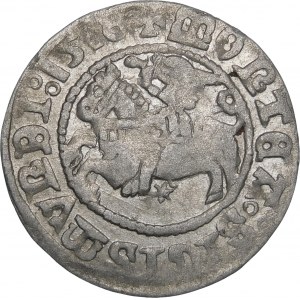 Sigismund I. der Alte, Halbpfennig 1518, Wilna - Fehler, MONTEA - selten
