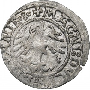 Sigismund I the Old, Half-penny 1521, Vilnius - quadruple punch MONET/AA/: - b. rare