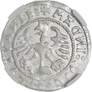 Sigismund I the Old, Half-penny 1528, Vilnius - V - plethora of errors - very rare