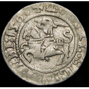 Sigismund I the Old, Half-penny 1518, Vilnius - error, date 158 - very rare