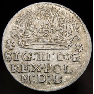 Sigismund III Vasa, Grosz 1611, Cracow - ∙1∙6∙11∙ rosette - variant