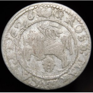 Sigismund III Vasa, 1626 penny, Vilnius - Pogo in shield