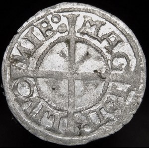 Inflanty - Zakon Kawalerów Mieczowych, Hermann Brüggenei-Hasenkamp, Szeląg 1542, Rewal - piękny