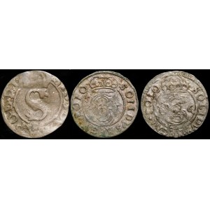 Sigismund III Vasa, 1624, 1625 and 1626 Bydgoszcz - set (pcs. 3)