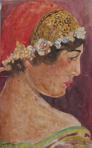 Stanisław Jarocki (1871-1944), Kobieta w czepku (1932)
