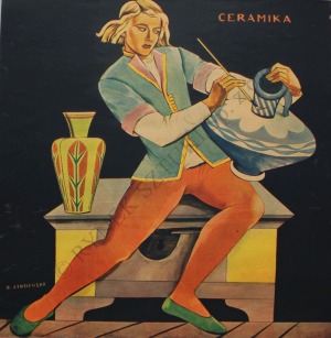 Zofia Stryjeńska (1894-1976), Ceramika, Prządka, Snycerstwo, Tkactwo