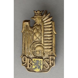Odznaka pamiątkowa 9 Batalionu Strzelców Flandryjskich 1 Dywizji Pancernej (Niemcy,1946)