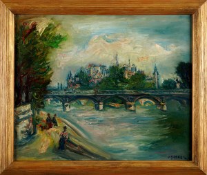 Jacques Zucker (Jakub Cukier) (1900-1981), Widok na Pont des Arts i Notre-Dame