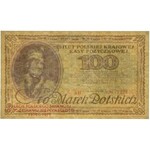 100 marek 1919 - AH -, odbitka na 60-lecie Polskiego banknotu