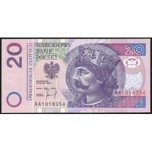 20 złotych 1994 – AA -