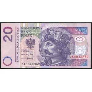 20 złotych 1994 – ZA - seria zastępcza