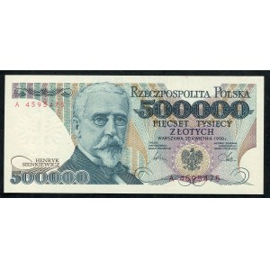 500000 złotych 1990 – A -