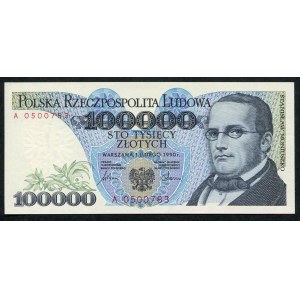 100000 złotych 1990 – A -