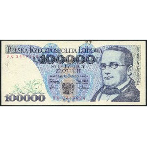 100000 złotych 1990 – BK - falsyfikat z epoki