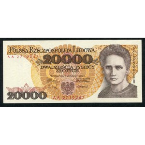 20000 złotych 1989 – AA -
