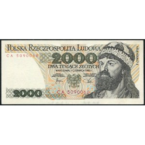 2000 złotych 1982 – CA -