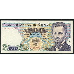 200 złotych 1982 – CB -