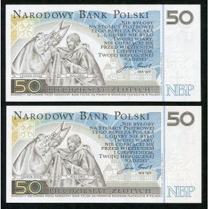 Zestaw banknotów, 50 złotych 2006, Jan Paweł II (2szt.)