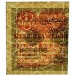 1 grosz 1924 - AY - bilet zdawkowy (lewy)