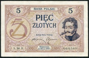 5 złotych 1919 - S.30. B -
