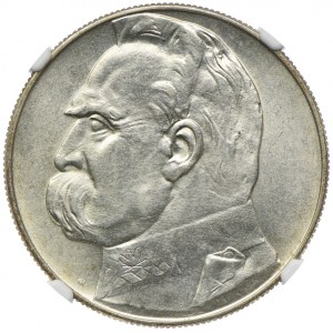 10 złotych 1937, Józef Piłsudski, NGC MS62