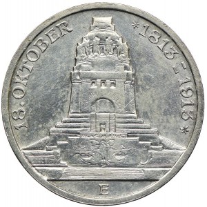 Niemcy, Saksonia, 3 marki 1913 E/Muldenhütten