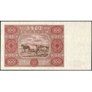 100 złotych 1947 ser. F duża litera