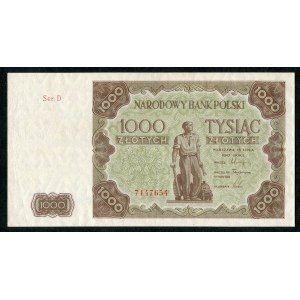 1000 złotych 1947 ser. D