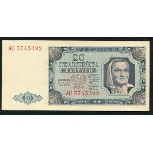 20 złotych 1948 - AU -