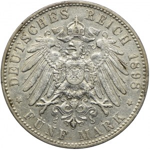 Niemcy, Hamburg, 5 marek 1898, J/Hamburg