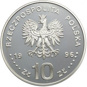 10 złotych 1996, Zygmunt II August (półpostać)